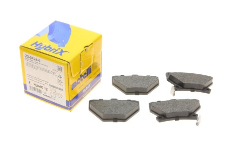 Колодки гальмівні (задні) Toyota Corolla 01-08/Prius 00-09/Yaris/Celica 99-05 (opt-om) Metelli 22-0424-0