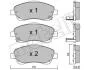 Колодки гальмівні (передні) Toyota Avensis 03-08/Corolla Verso 04-09 METELLI UA63 Metelli 22-0450-0 (фото 9)