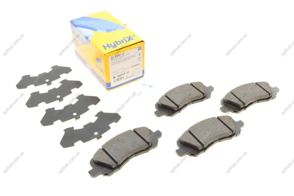 Колодки гальмівні (передні) Citroen C4/Peugeot 4008 12-/Mitsubishi Lancer/Outlander 03-/Jeep Co UA63 Metelli 22-0481-0 (фото 1)