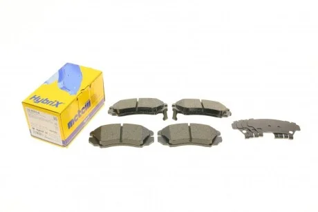 Колодки гальмівні (передні) Hyundai Sonata/Elantra 01-11/ix20 10-/Tucson/Kia Sportage/Carens 04 UA63 Metelli 22-0503-0