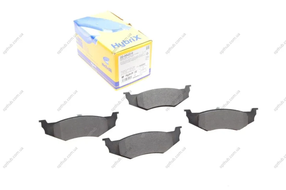 Колодки гальмивни (задни) Chrysler 300M/Neon/Sebring 98-07 METELLI UA63 Metelli 22-0522-0 (фото 1)