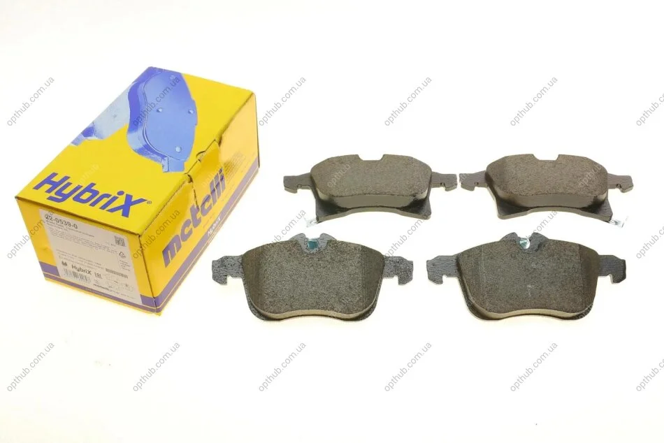 Колодки гальмівні (передні) Opel Astra H 04-/Combo 01-/Corsa C/D/E 03-/Meriva A/B 03-/Zafira B UA63 Metelli 22-0539-0 (фото 1)