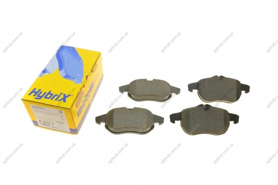 Колодки гальмівні (передні) Opel Astra H/Vectra C/Zafira B 02-10/Chevrolet Matiz 05- METELLI UA63 Metelli 22-0540-0 (фото 1)