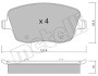 Колодки гальмівні (передні) Seat Cordoba/Ibiza IV/VW Polo/Skoda Fabia 99-15/Roomster 06-15 UA63 Metelli 22-0547-0 (фото 2)