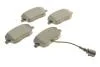Колодки гальмівні (передні) Seat Ibiza/VW Polo 01-09/Skoda Fabia 99-14/Roomster 06-15 (+датчик) UA63 Metelli 22-0547-1 (фото 2)