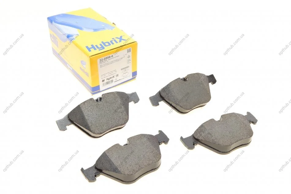 Колодки гальмівні (передні) BMW 3 (E90-93/F30/F80) 04-/5 (E60-61)/6 (E63-64) METELLI UA63 Metelli 22-0558-6 (фото 1)