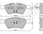 Колодки гальмівні (передні) MB E-class (W211)/M-class (W164)/R-class (W251) 03-14/G-class (W463 UA63 Metelli 22-0670-0 (фото 2)
