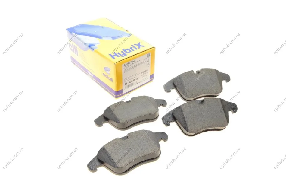 Колодки гальмівні (передні) Citroen C4 09-/C4 Grand Picasso 06-13/Peugeot 3008 11-16/5008 09-17 UA63 Metelli 22-0675-3 (фото 1)