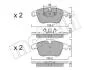 Колодки гальмівні (передні) Citroen C4 09-/C4 Grand Picasso 06-13/Peugeot 3008 11-16/5008 09-17 UA63 Metelli 22-0675-3 (фото 13)