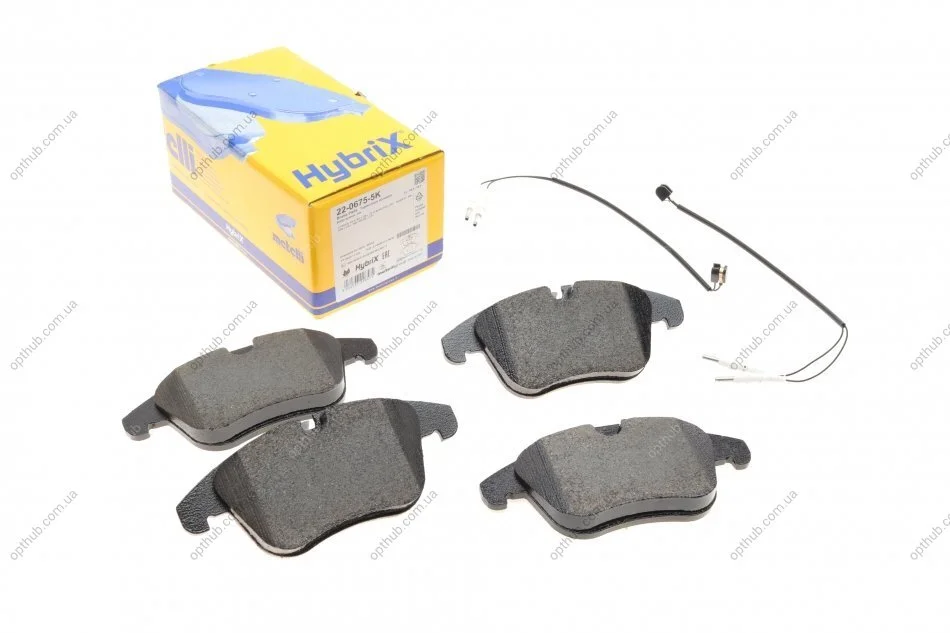 Колодки гальмівні (передні) Citroen C5/Peugeot 508 08- (з датчиками) METELLI UA63 Metelli 22-0675-5K (фото 1)