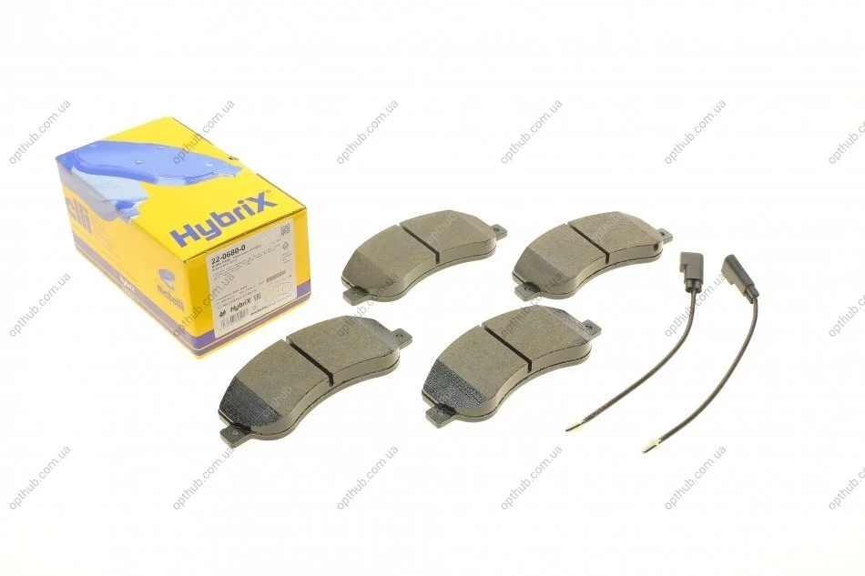 Колодки гальмівні (передні) Ford Transit 06-14/Transit Connect 06-13 (RWD) (+датчики) METELLI UA63 Metelli 22-0680-0 (фото 1)