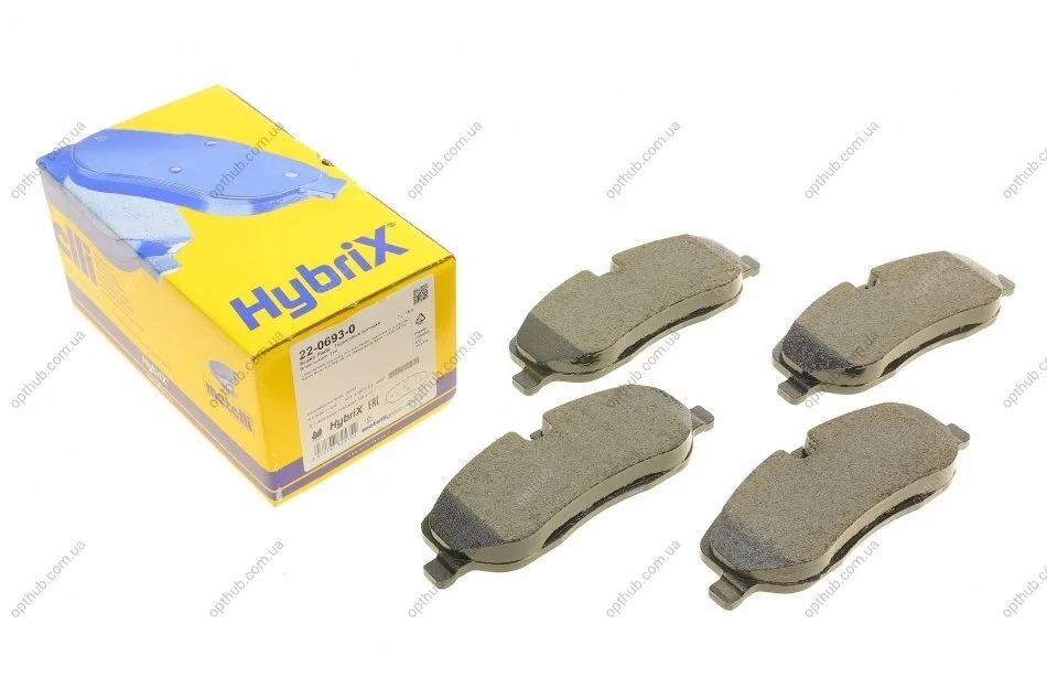 Колодки гальмівні (передні) Land Rover Discovery III/IV 04-18/Range Rover III 02-12/Sport I 05- UA63 Metelli 22-0693-0 (фото 1)