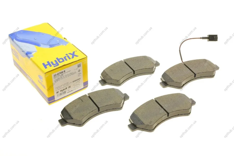 Колодки гальмівні (передні) Citroen Jumper/Fiat Ducato/Peugeot Boxer 06- R16 (+датчик) METELLI UA63 Metelli 22-0709-0 (фото 1)