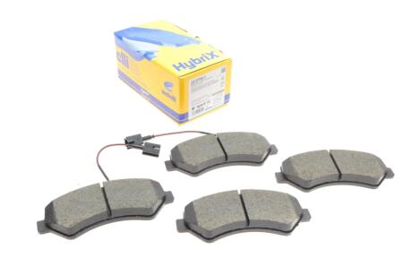 Колодки гальмівні (передні) Citroen Jumper/Fiat Ducato/Peugeot Boxer 06- R16 (з датчиком) UA63 Metelli 22-0709-1