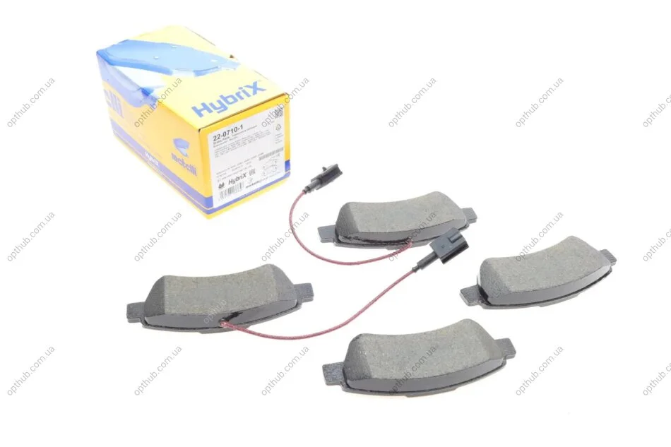 Колодки гальмівні (задні) Citroen Jumper/Fiat Ducato/Peugeot Boxer 06- (+датчики) METELLI UA63 Metelli 22-0710-1 (фото 1)