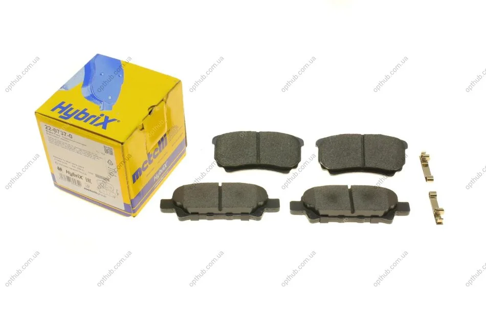 Колодки гальмивни (задни) Mitsubishi Outlander/Lancer 03-/Jeep Compass/Patriot/Dodge Avenger 06 UA63 Metelli 22-0737-0 (фото 1)