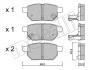 Колодки гальмівні (задні) Toyota Corolla/Auris 06-14/IQ/Urban Cruiser 09-15/Prius 12-/Yaris 05- UA63 Metelli 22-0746-0 (фото 10)
