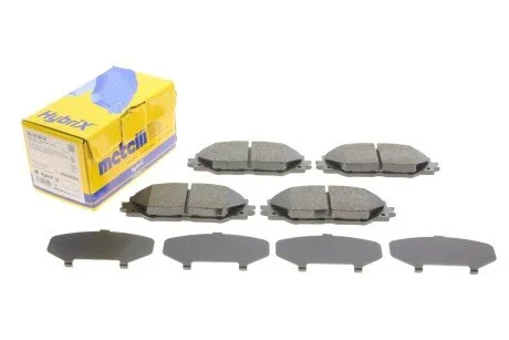 Колодки гальмівні (передні) Toyota Auris 10-18/Prius 08-/Rav4 III/IV 06- METELLI UA63 Metelli 22-0748-0