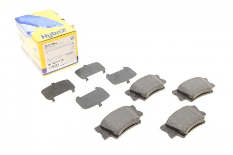 Колодки гальмівні (задні) Toyota Camry/Rav4 IV 05-/Avalon 12-18/Lexus ES 06-18 UA63 Metelli 22-0749-0