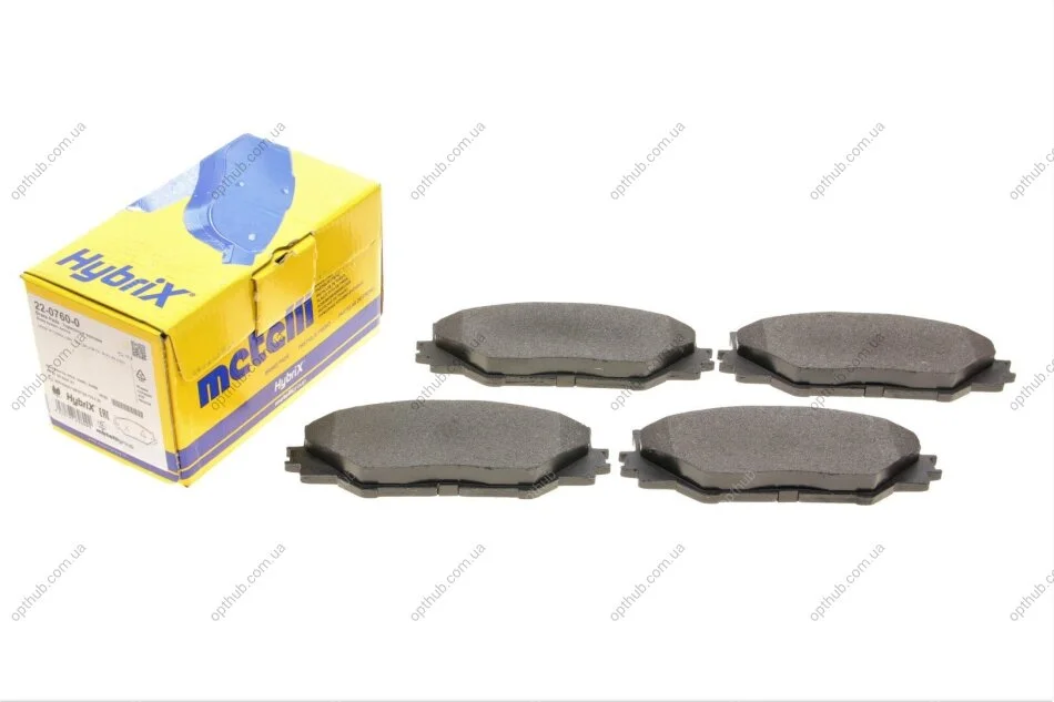 Комплект гальмівних колодок (дискових) METELLI Metelli 22-0760-0 (фото 1)