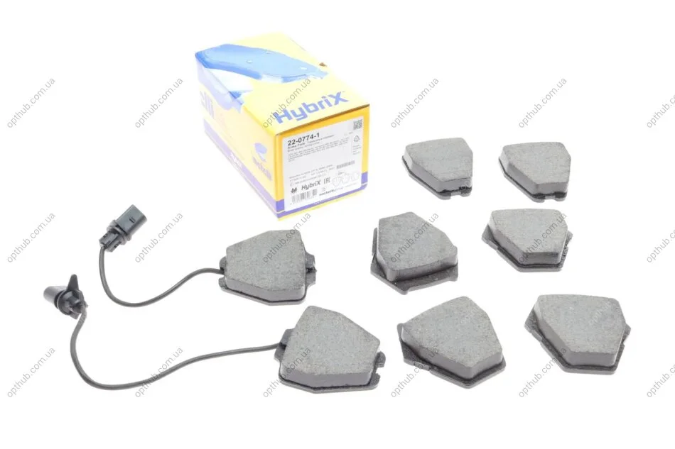 Комплект гальмівних колодок (дискових) METELLI Metelli 22-0774-1 (фото 1)