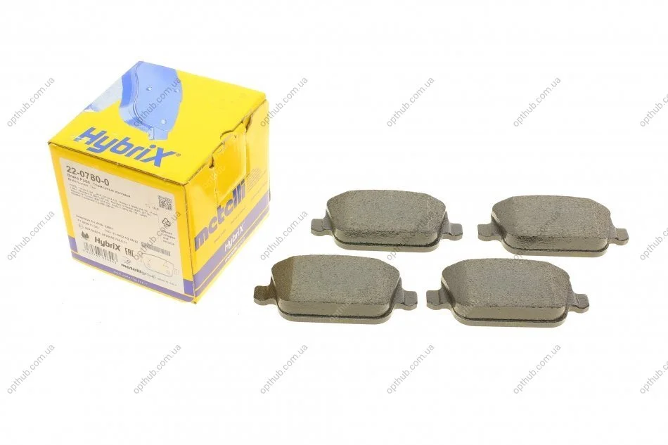 Колодки гальмівні (задні) Ford Focus/Galaxy/Mondeo/S-Max/Kuga 05-15 METELLI UA63 Metelli 22-0780-0 (фото 1)