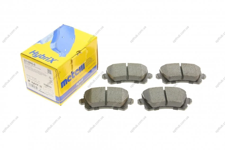 Колодки гальмівні (задні) Audi A6 05-18/Q3/Skoda Octavia 12-/VW Passat B6-B8/Tiguan 05-/Sharan UA63 Metelli 22-0806-0 (фото 1)