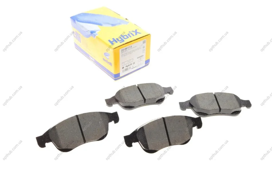 Колодки гальмівні (передні) Dacia Dokker/Duster/Lodgy/Nissan Juke/Renault Clio V/Kangoo 10- UA63 Metelli 22-0817-0 (фото 1)
