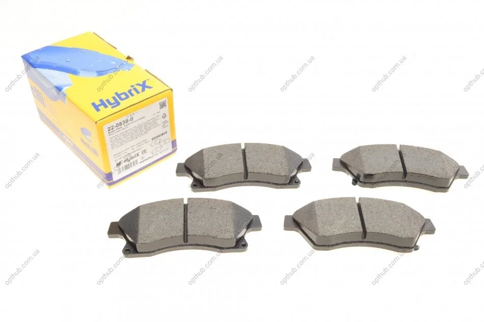 Колодки гальмівні (передні) Nissan Rogue 10-13/Chevrolet Aveo 11-/Cruze/Opel Astra J 09- UA63 Metelli 22-0838-0 (фото 1)
