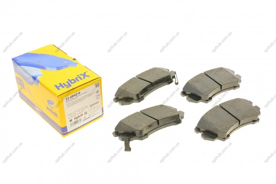 Колодки гальмівні (передні) Nissan Rogue 10-13/Opel Astra J 09-/Insignia 08-17/Zafira C 11- UA63 Metelli 22-0842-0 (фото 1)