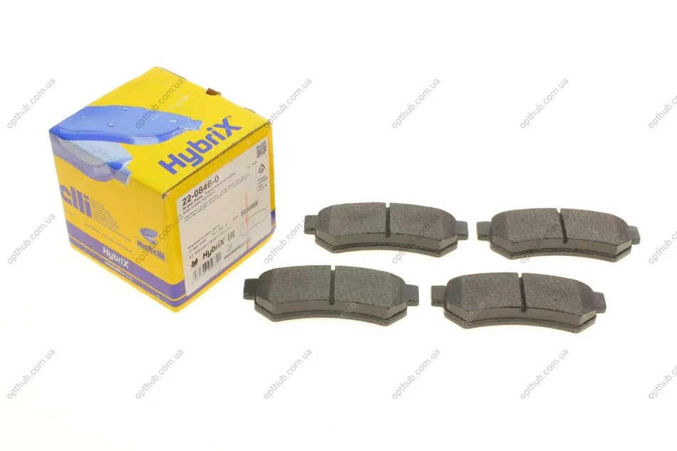 Колодки гальмівні (задні) Chevrolet Lacetti 05-/Nubira 05-11 METELLI UA63 Metelli 22-0846-0 (фото 1)