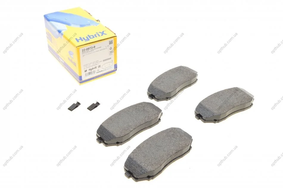 Колодки гальмівні (передні) Mazda CX-7/CX-9/Mitsubishi L200/Pajero Sport 06- METELLI UA63 Metelli 22-0872-0 (фото 1)