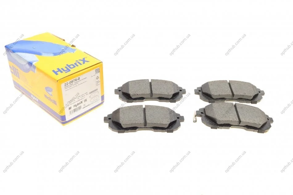 Колодки гальмівні (передні) Renault Latitude/Nissan Juke/Cube 09-/Tiida 07-12/Suzuki SX4 06- UA63 Metelli 22-0876-0 (фото 1)