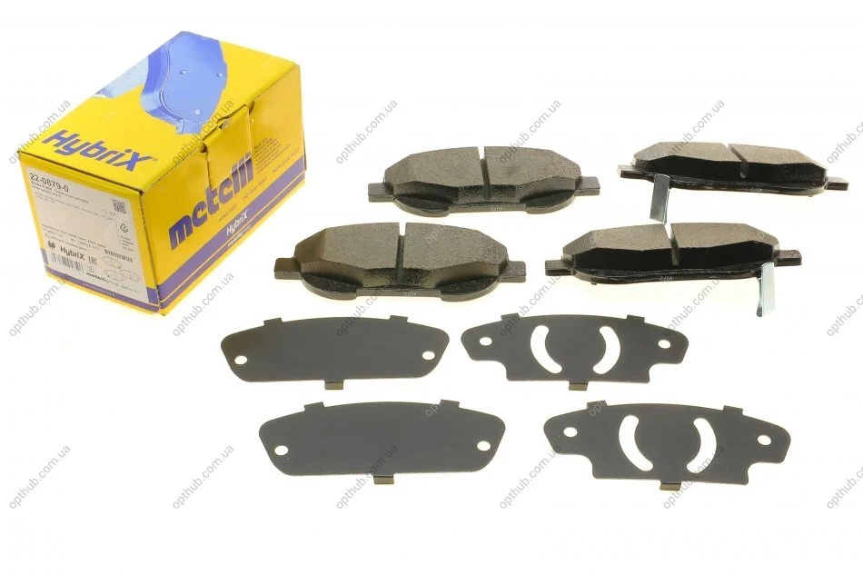 Колодки гальмівні (передні) Toyota Avensis 08-18/Verso 09-18 METELLI UA63 Metelli 22-0879-0 (фото 1)