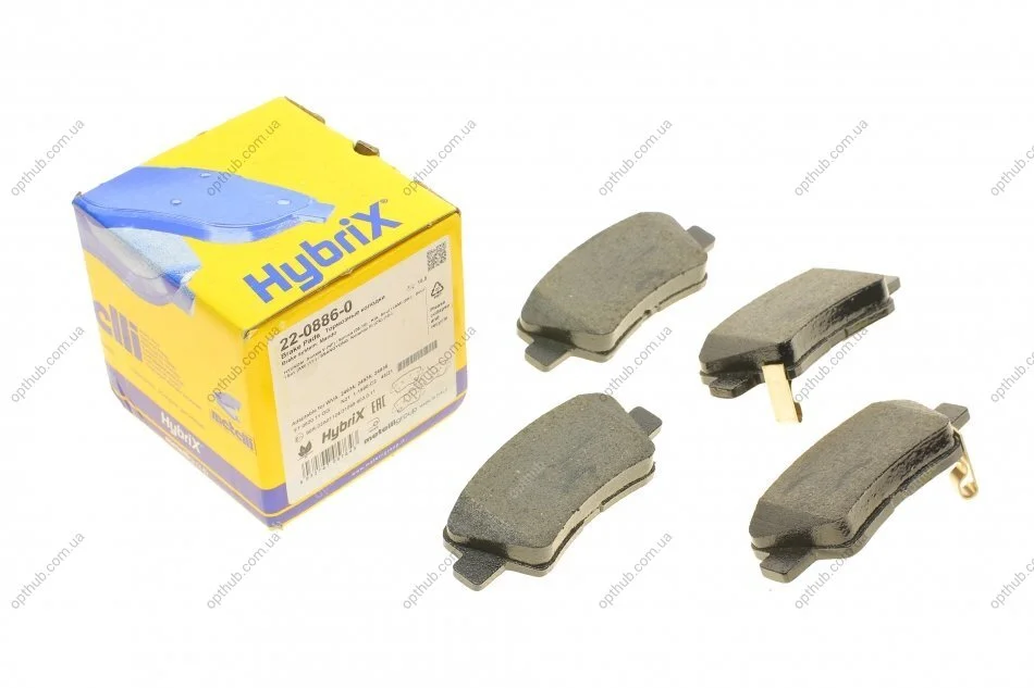 Колодки гальмівні (задні) Hyundai Tucson 04-/Elantra/Sonata 05-15/i40/Grandeur/Kia Optima/Soul UA63 Metelli 22-0886-0 (фото 1)