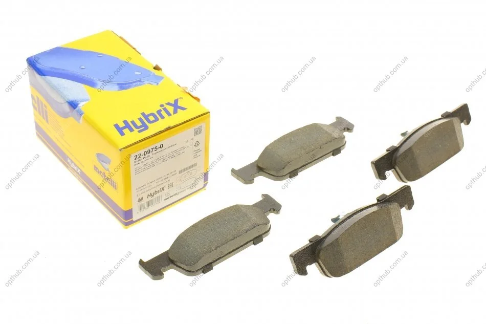 Колодки гальмівні (передні) Dacia Logan 12-/Renault Clio IV/Sandero/Twingo 13-/Smart Fortwo 14- UA63 Metelli 22-0975-0 (фото 1)