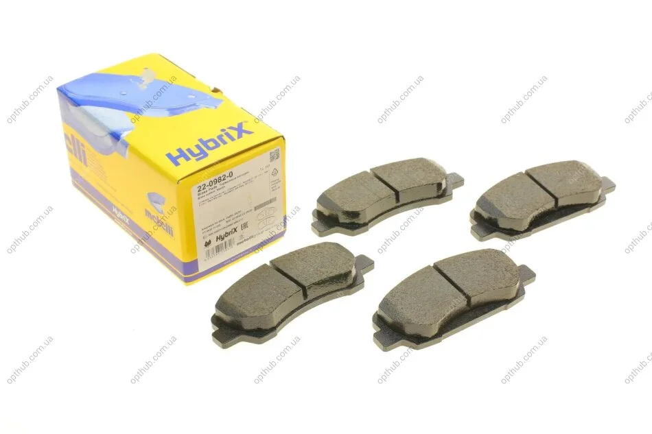 Комплект гальмівних колодок (дискових) METELLI Metelli 22-0982-0 (фото 1)