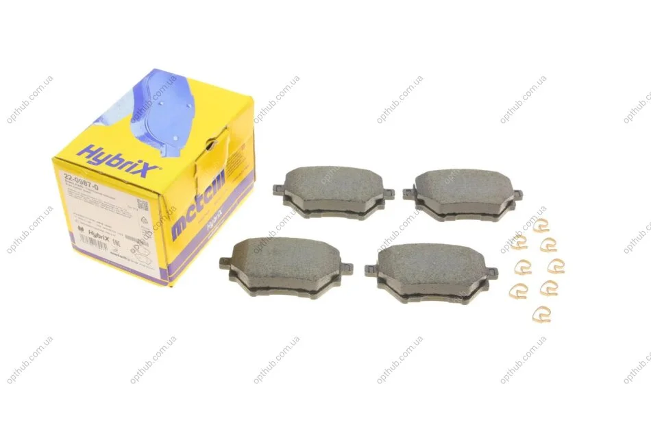 Колодки гальмівні (задні) Citroen C4/Berlingo/Peugeot 308/508/3008/Partner/Opel Combo 13- UA63 Metelli 22-0987-0 (фото 1)