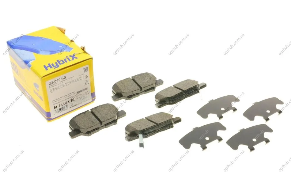 Колодки гальмивни (задни) Citroen C4 Aircross/Mazda 6/Mitsubishi Outlander III/Peugeot 4008 12- UA63 Metelli 22-0995-0 (фото 1)