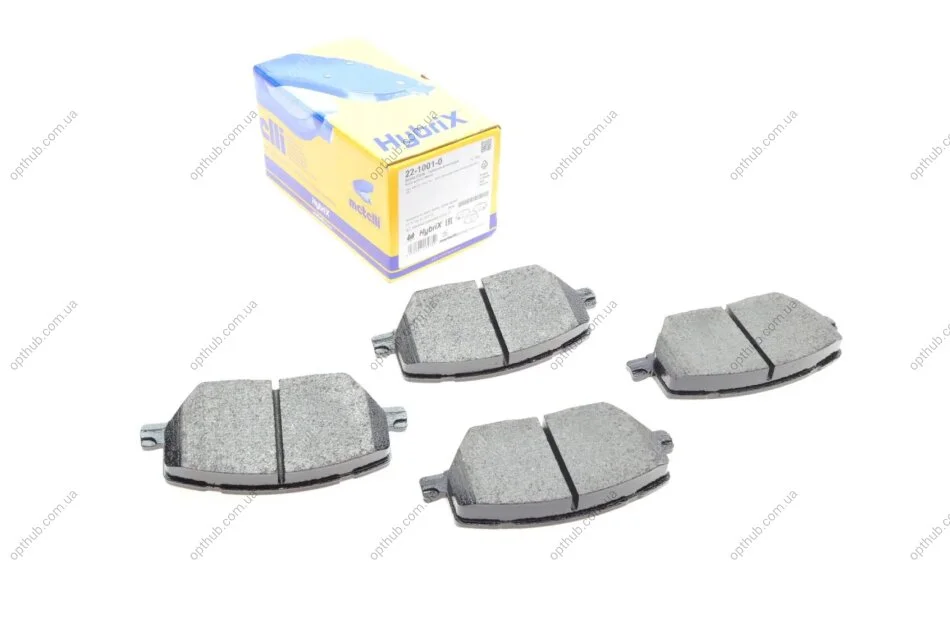 Колодки гальмівні (передні) Fiat 500X 1.4-1.6/1.6-2.0D 14-/ Jeep Renegade1.4-1.6/2.0CRD 14- UA63 Metelli 22-1001-0 (фото 1)