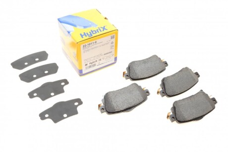 Колодки гальмівні (задні) Nissan Leaf 17-/Qashqai/X-trail 13-/Renault Kadjar 15-/Koleos 16- UA63 Metelli 22-1011-0