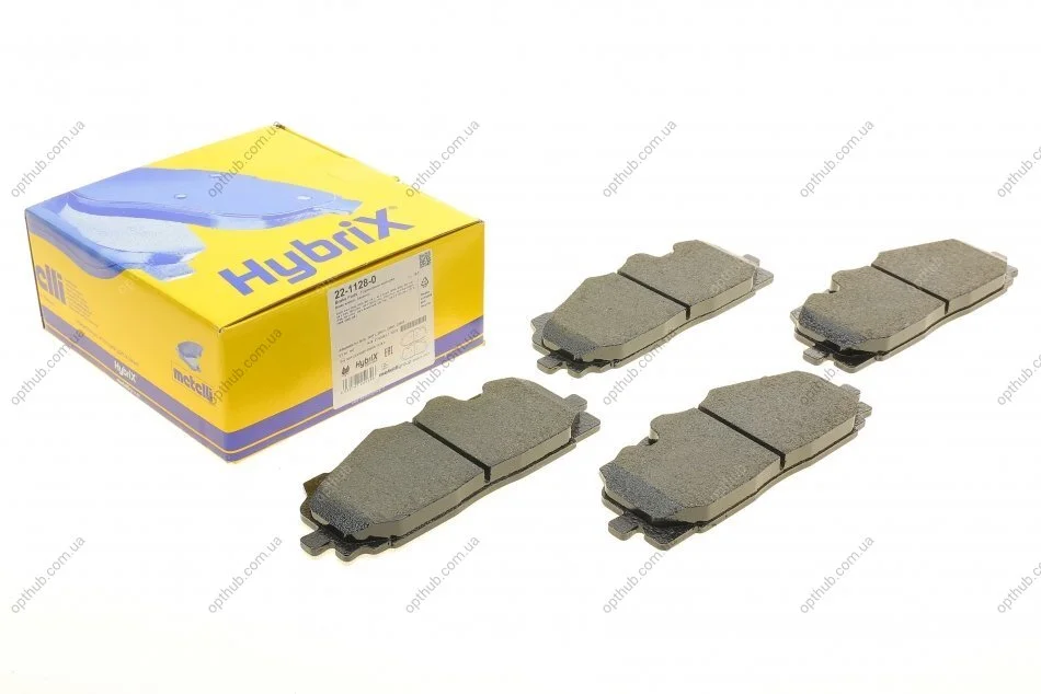 Колодки гальмівні (передні) Audi A4/A5/Q5/Q7 15-/ A5 Sportback 07-17/ A6/A7/A8/Q3/Q8/VW Touareg UA63 Metelli 22-1128-0 (фото 1)