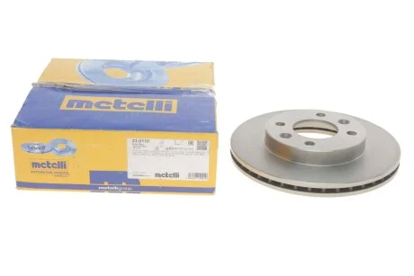 Диск гальмівний (передній) Renault Kangoo 98-/Clio 91-05/Megane 96-03/Nissan Kubistar (238x20)(ве UA63 Metelli 23-0110
