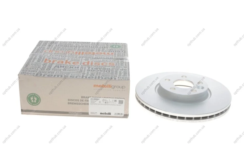 Диск гальмівний (передній) Ford Mondeo/Galaxy 07-15/Range Rover/Volvo S60 11-(300x28)(з покр.)(в UA63 Metelli 23-0896C (фото 1)