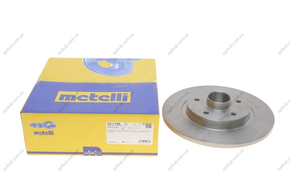 Диск гальмівний (задній) Renault Kangoo 08- (274х11) (+ABS) (з підшипником) METELLI UA63 Metelli 23-1196 (фото 1)