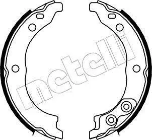 Комплект гальмівних колодок (барабанних) Metelli 53-0089 (фото 1)
