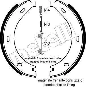 Комплект гальмівних колодок (барабанних) Metelli 53-0236K (фото 1)