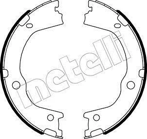 Комплект гальмівних колодок (барабанних) Metelli 53-0498