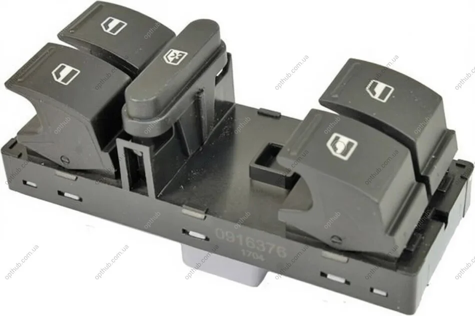 Кнопка склопідйомника SEAT ALTEA (5P1), LEON (1P1); VW AMAROK (2HA, 2HB, S1B, S6B, S7A, S7B), GOLF VI METZGER 0916376 (фото 1)
