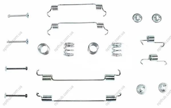 Монтажний к-кт гальмівних колодок FIAT SEDICI 1.6-2.0D 06-14,SUZUKI SX4 2006- -ua METZGER 105-0034 (фото 1)